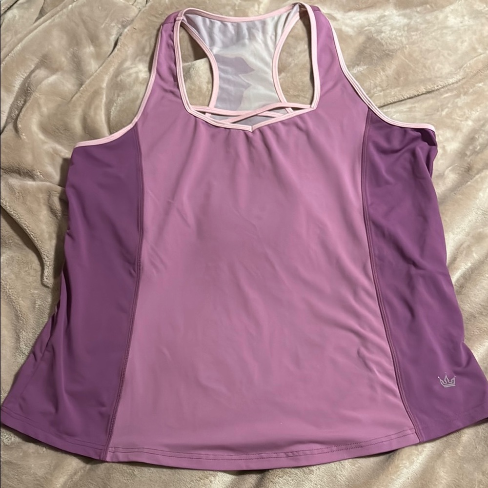 Crowned Athletics Golden Dreamer Flow Tank Top size XXL